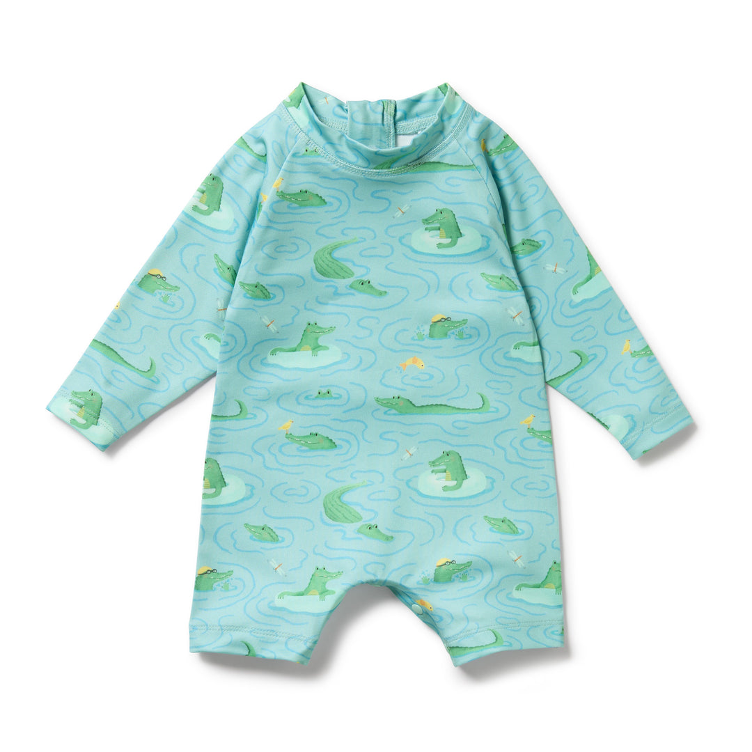 Wilson & Frenchy One Piece Boyleg Swimsuit - Sunny Scales