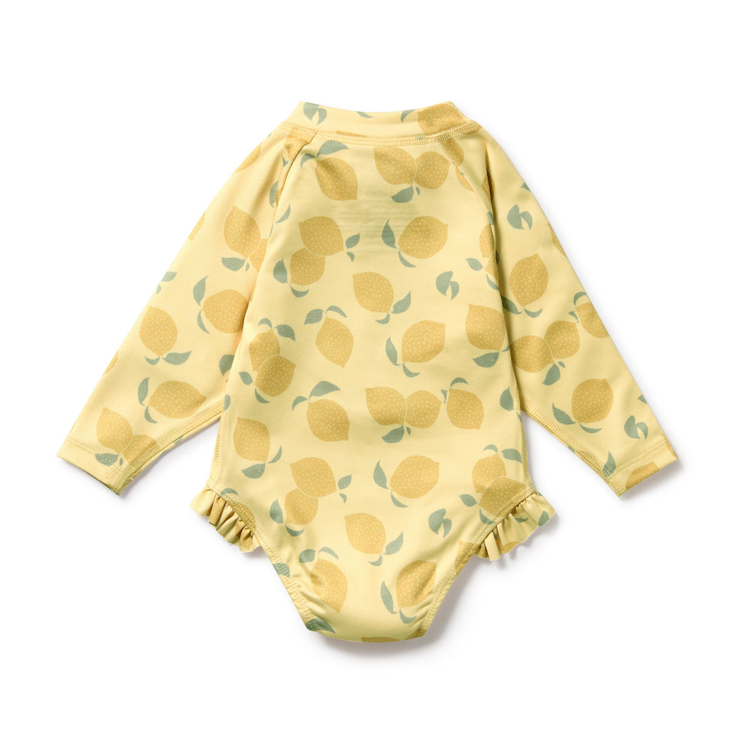 Wilson & Frenchy Long Sleeved Swimsuit - Lemon Drop