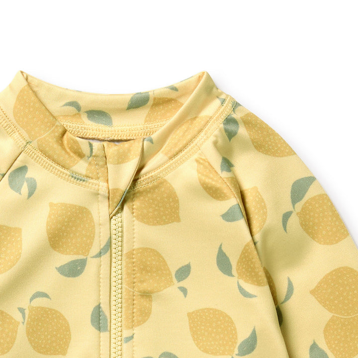 Wilson & Frenchy Long Sleeved Swimsuit - Lemon Drop