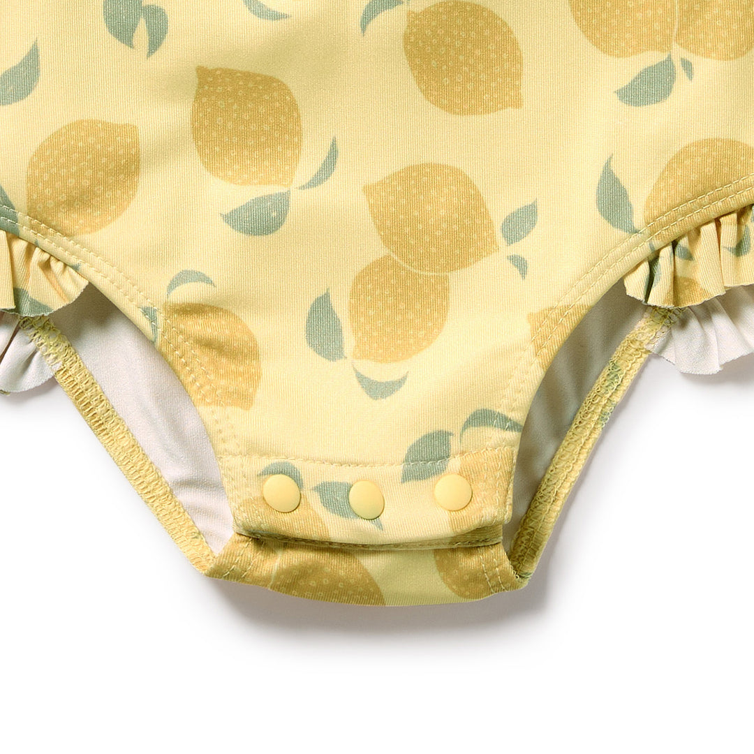 Wilson & Frenchy Long Sleeved Swimsuit - Lemon Drop