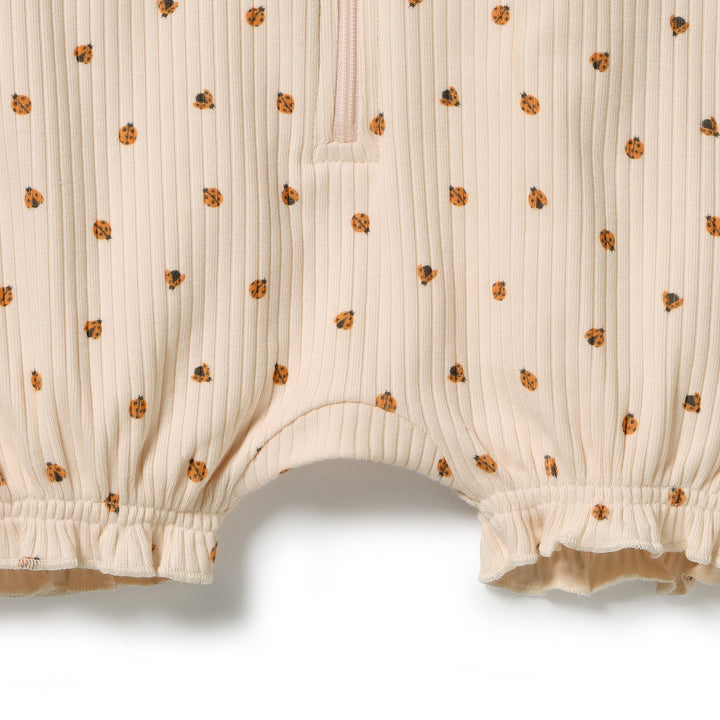 Wilson &amp; Frenchy Ruffle Zipsuit - Little Lady Bugs