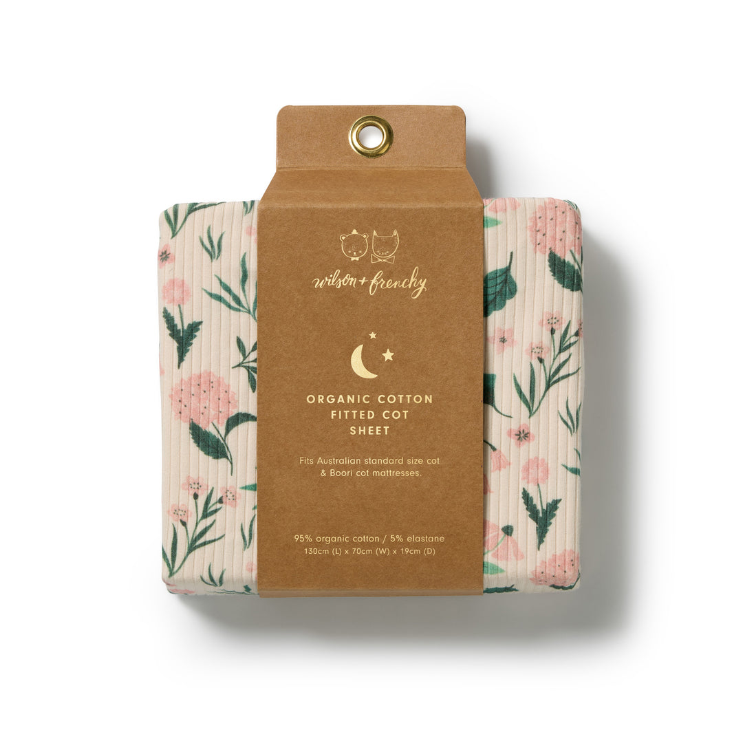 Wilson &amp; Frenchy Organic Cot Sheet - Sweet Bloom