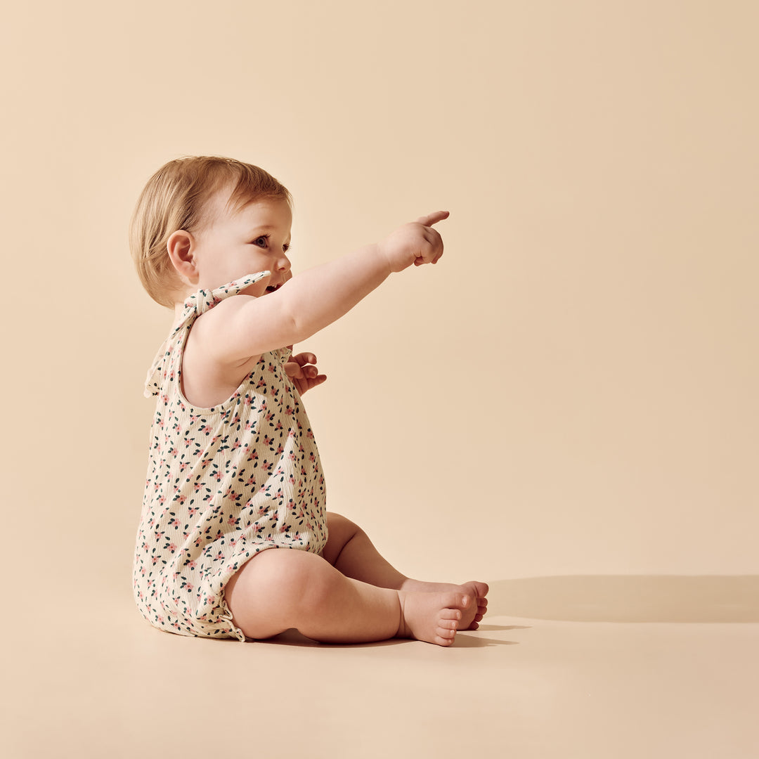 Wilson &amp; Frenchy Crinkle Tie Playsuit - Little Blossom