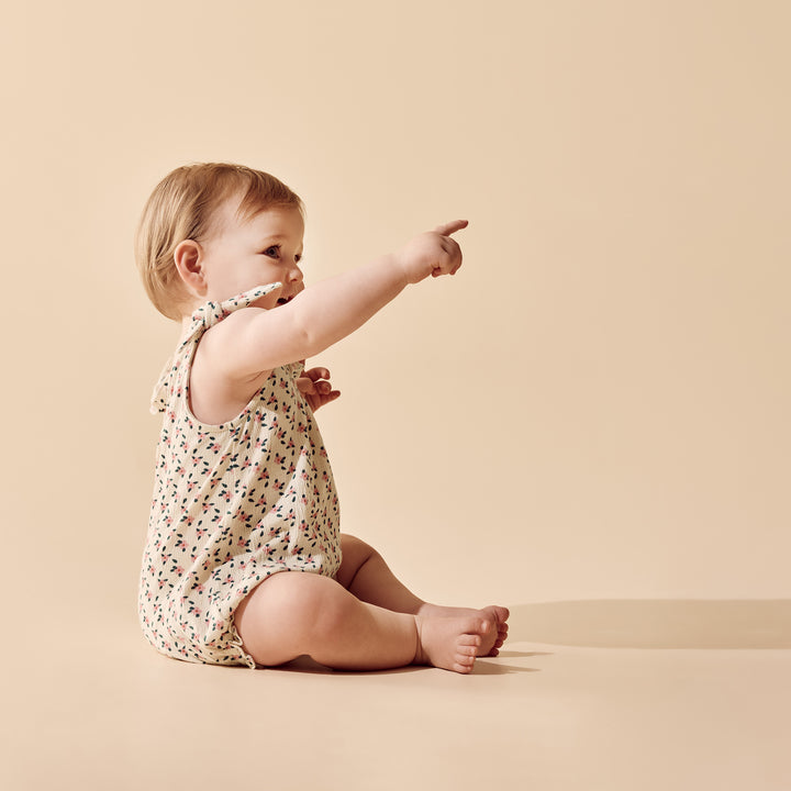 Wilson &amp; Frenchy Crinkle Tie Playsuit - Little Blossom