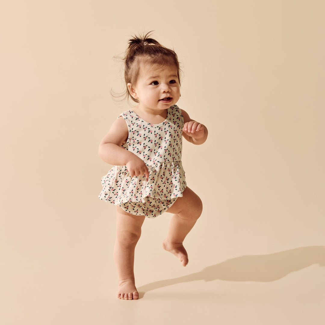 Wilson &amp; Frenchy Organic Crinkle Ruffle Set - Little Blossom