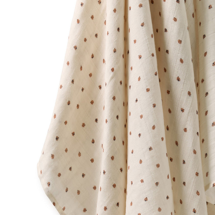 Wilson &amp; Frenchy Muslin Swaddle - Little Lady Bugs