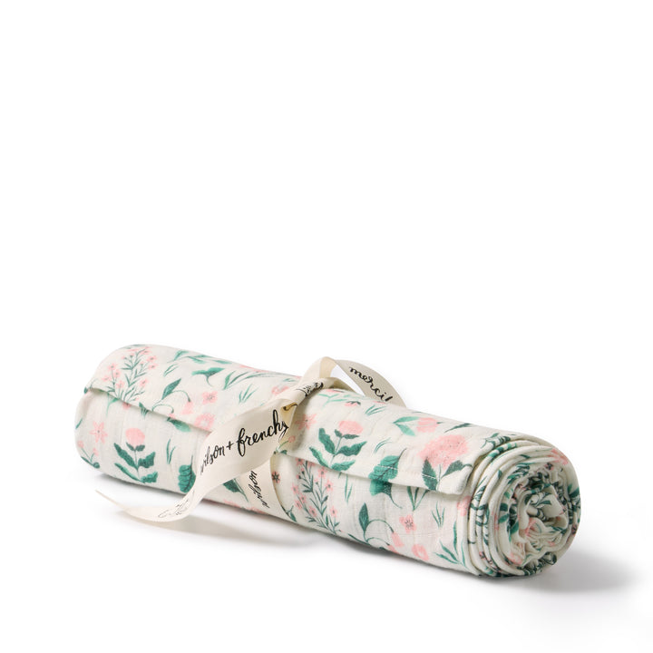 Wilson &amp; Frenchy Muslin Swaddle - Sweet Bloom