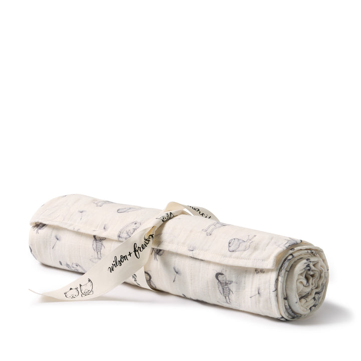 Wilson &amp; Frenchy Muslin Swaddle - Whispering Willows