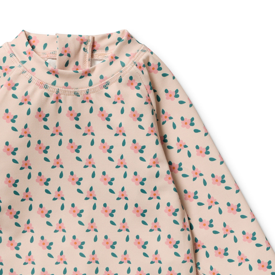 Wilson &amp; Frenchy Cutwork Rashie Swimset - Little Blossom