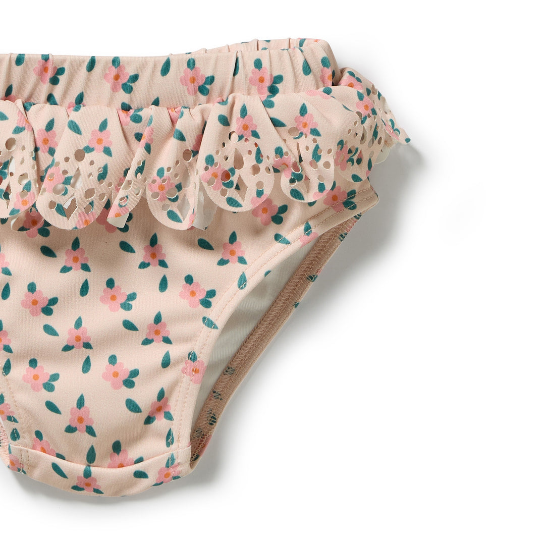 Wilson &amp; Frenchy Cutwork Rashie Swimset - Little Blossom