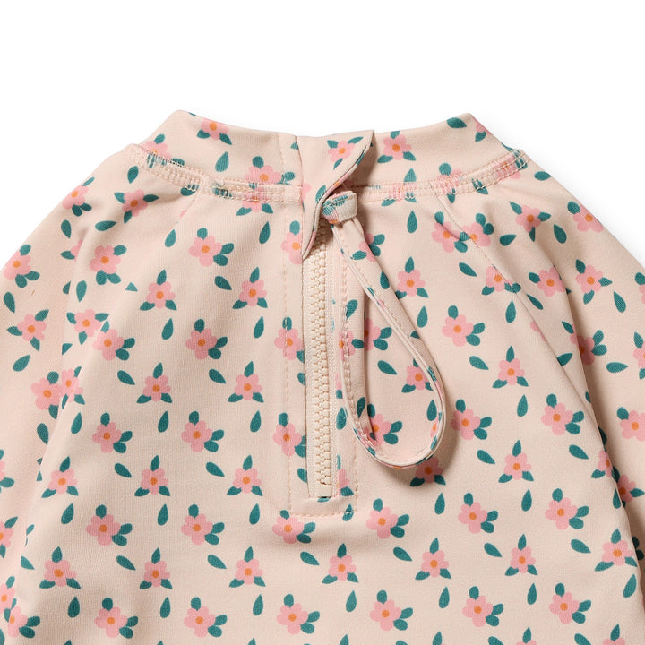 Wilson &amp; Frenchy Cutwork Rashie Swimset - Little Blossom