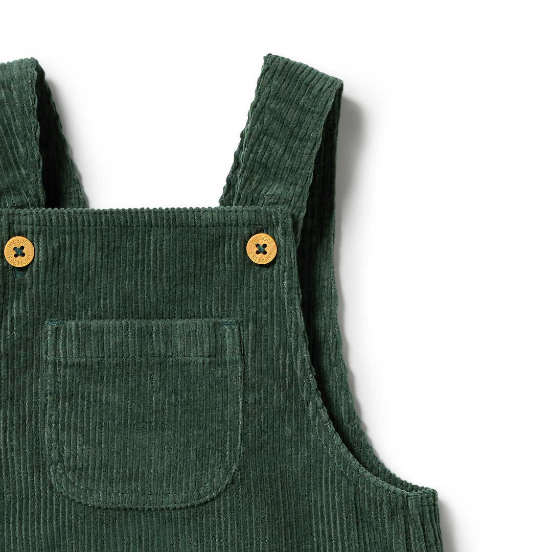 Wilson &amp; Frenchy Cord Overalls - Moss Green