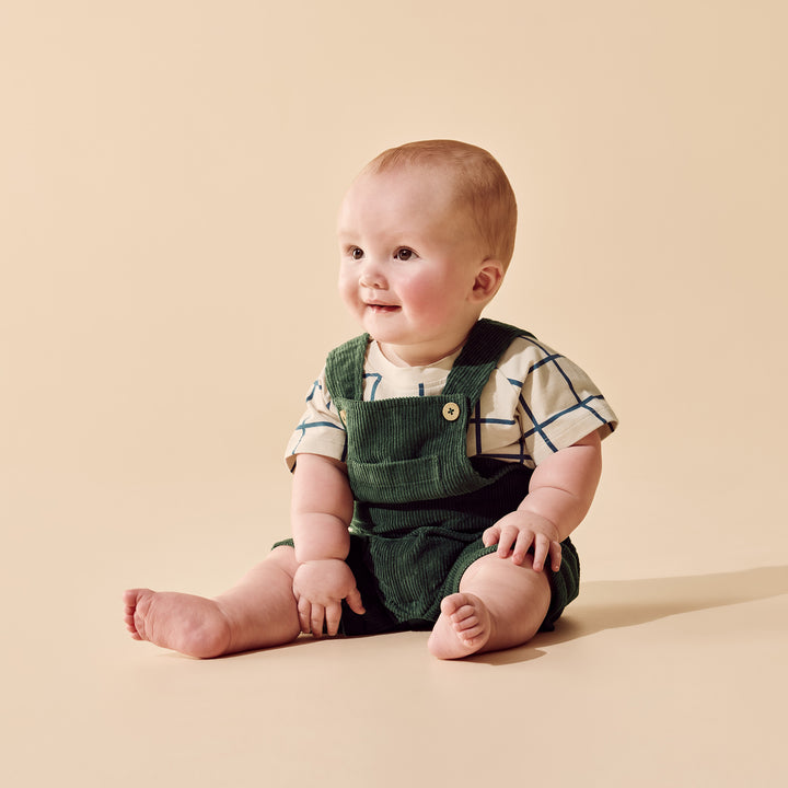 Wilson &amp; Frenchy Cord Overalls - Moss Green