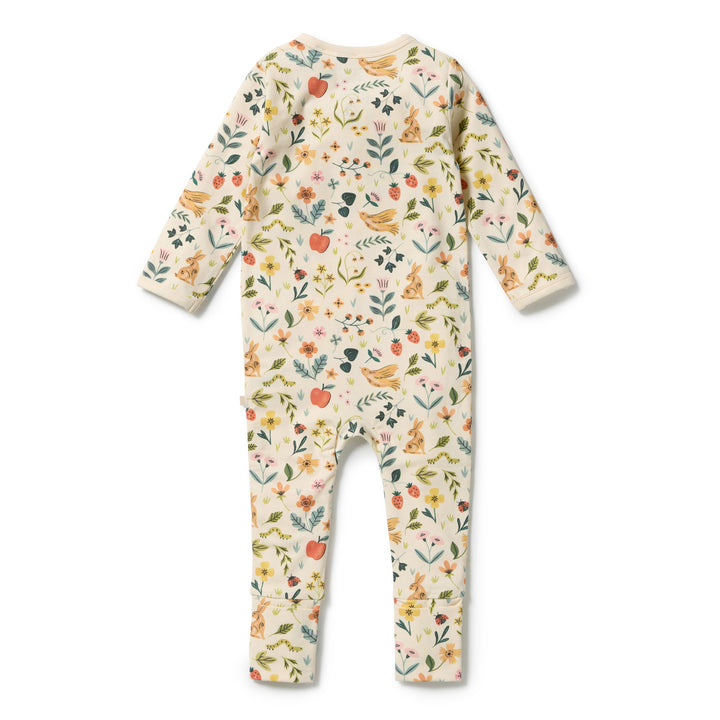 Wilson &amp; Frenchy Zipsuit with Feet - Summer Garden
