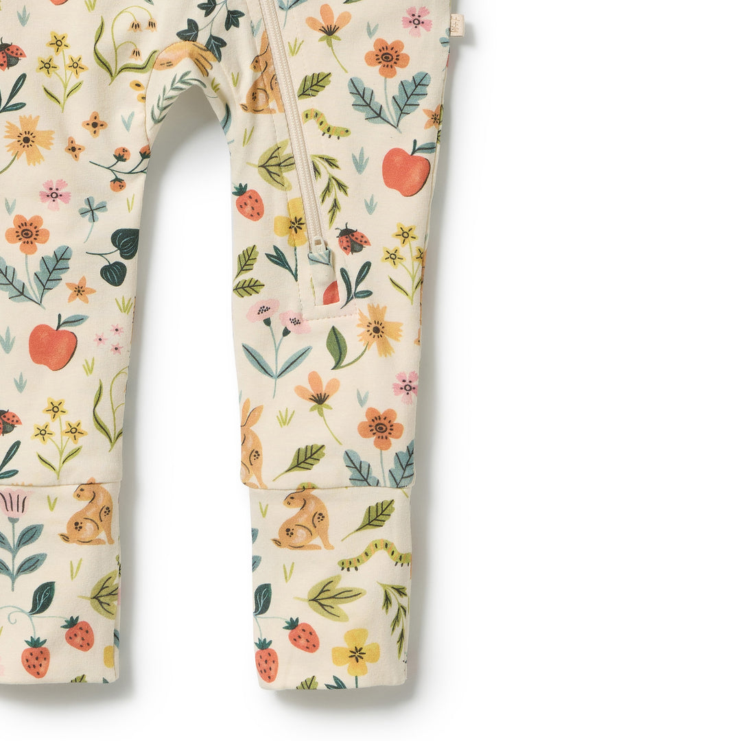 Wilson &amp; Frenchy Zipsuit with Feet - Summer Garden