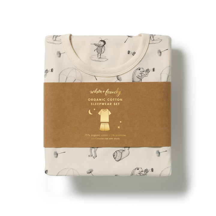 Wilson &amp; Frenchy Organic Short Sleeved Pyjamas - Whispering Willows