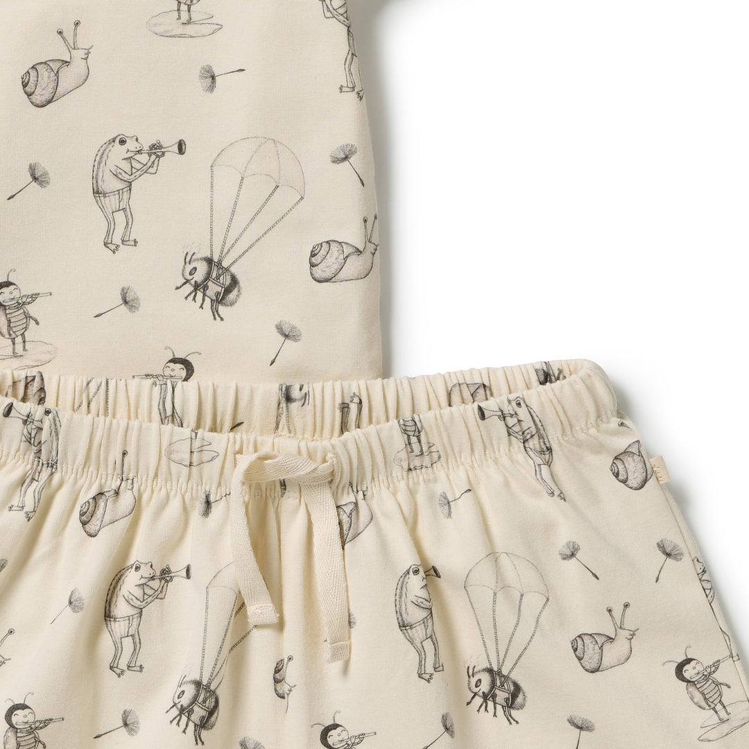 Wilson &amp; Frenchy Organic Short Sleeved Pyjamas - Whispering Willows