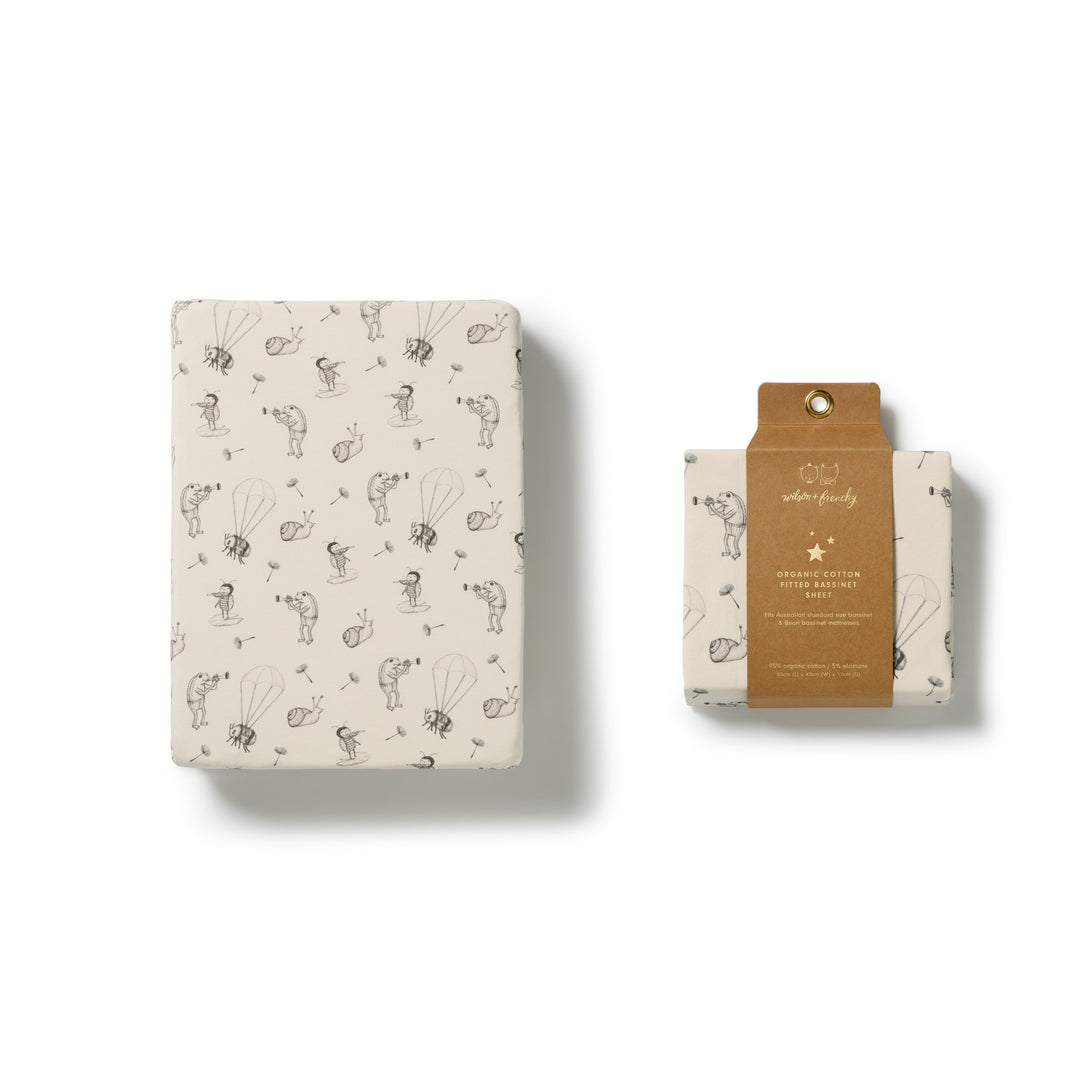 Wilson &amp; Frenchy Organic Bassinet Sheet - Whispering Willows