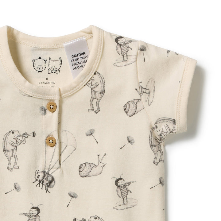 Wilson &amp; Frenchy Henley Bodysuit - Whispering Willows