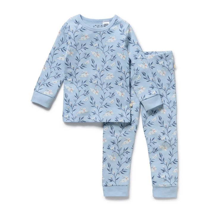 Wilson & Frenchy Organic Long Sleeved Pyjamas - Bunny Whistle LAST ONE!