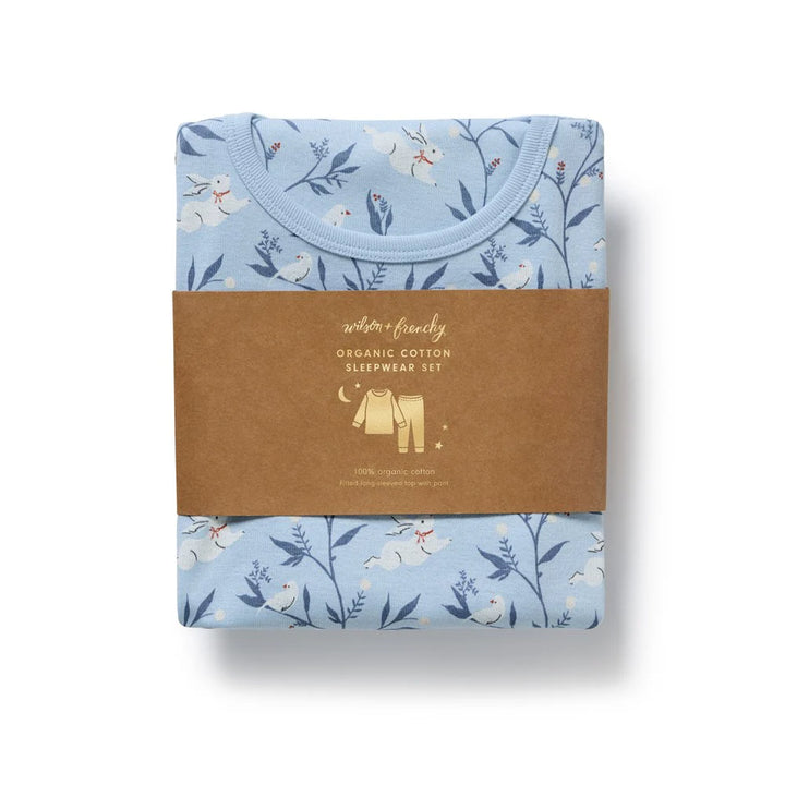 Wilson & Frenchy Organic Long Sleeved Pyjamas - Bunny Whistle LAST ONE!