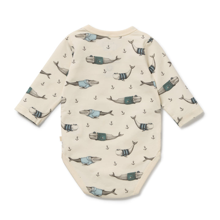 Wilson & Frenchy Organic Bodysuit - Woolly Whales