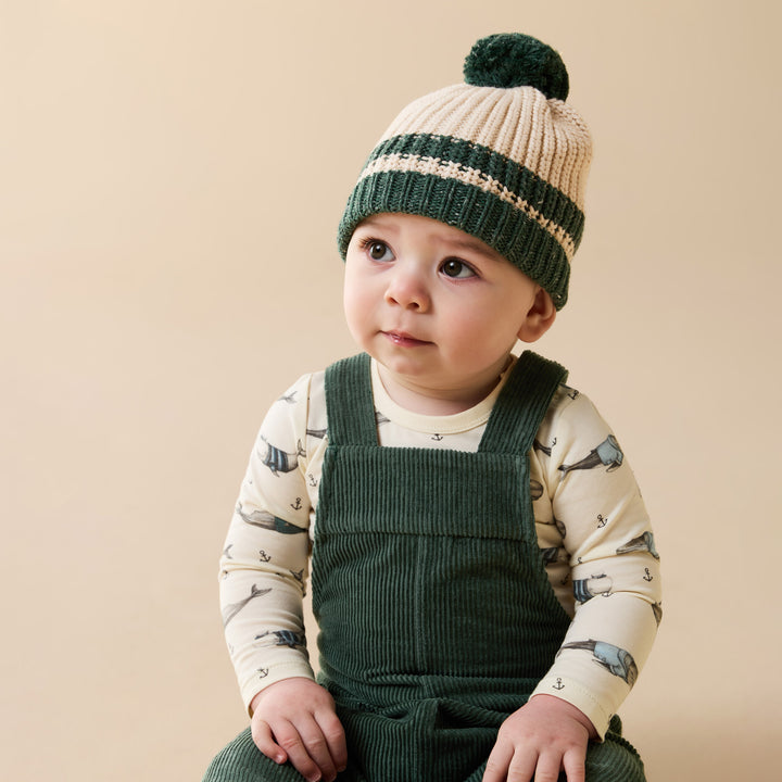 Wilson & Frenchy Organic Bodysuit - Woolly Whales