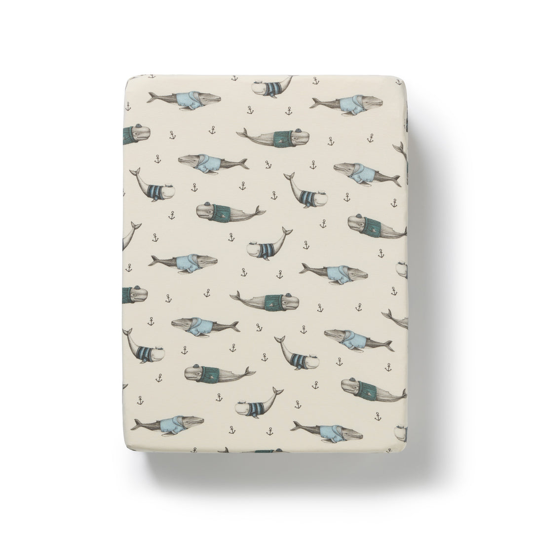Wilson & Frenchy Organic Cot Sheet - Woolly Whales