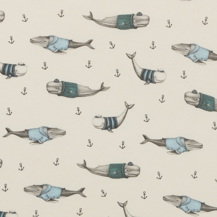 Wilson & Frenchy Organic Cot Sheet - Woolly Whales