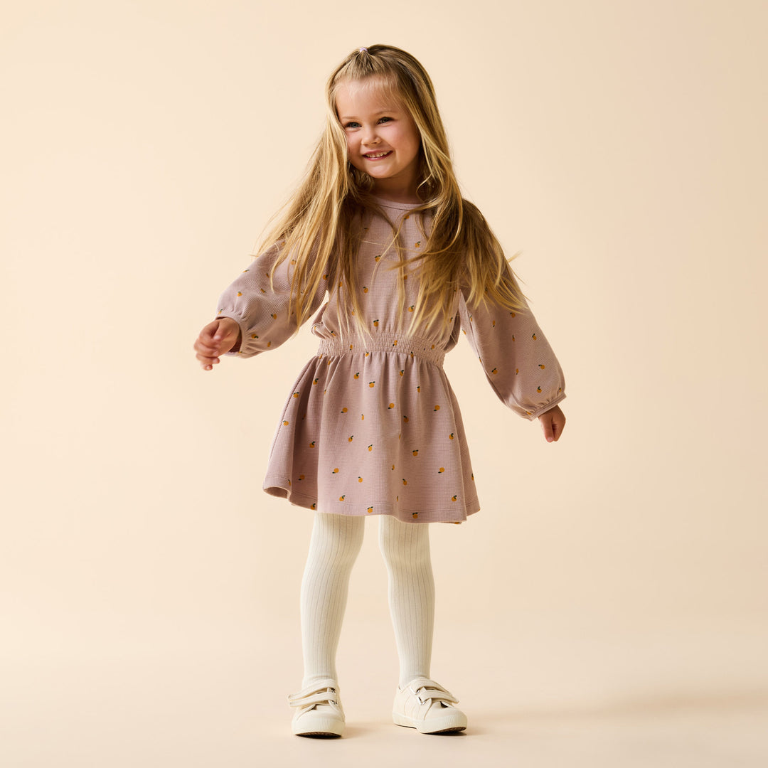 Wilson & Frenchy Organic Ribbed Tights - Buttermilk