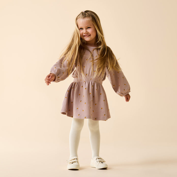 Wilson & Frenchy Organic Ribbed Tights - Buttermilk