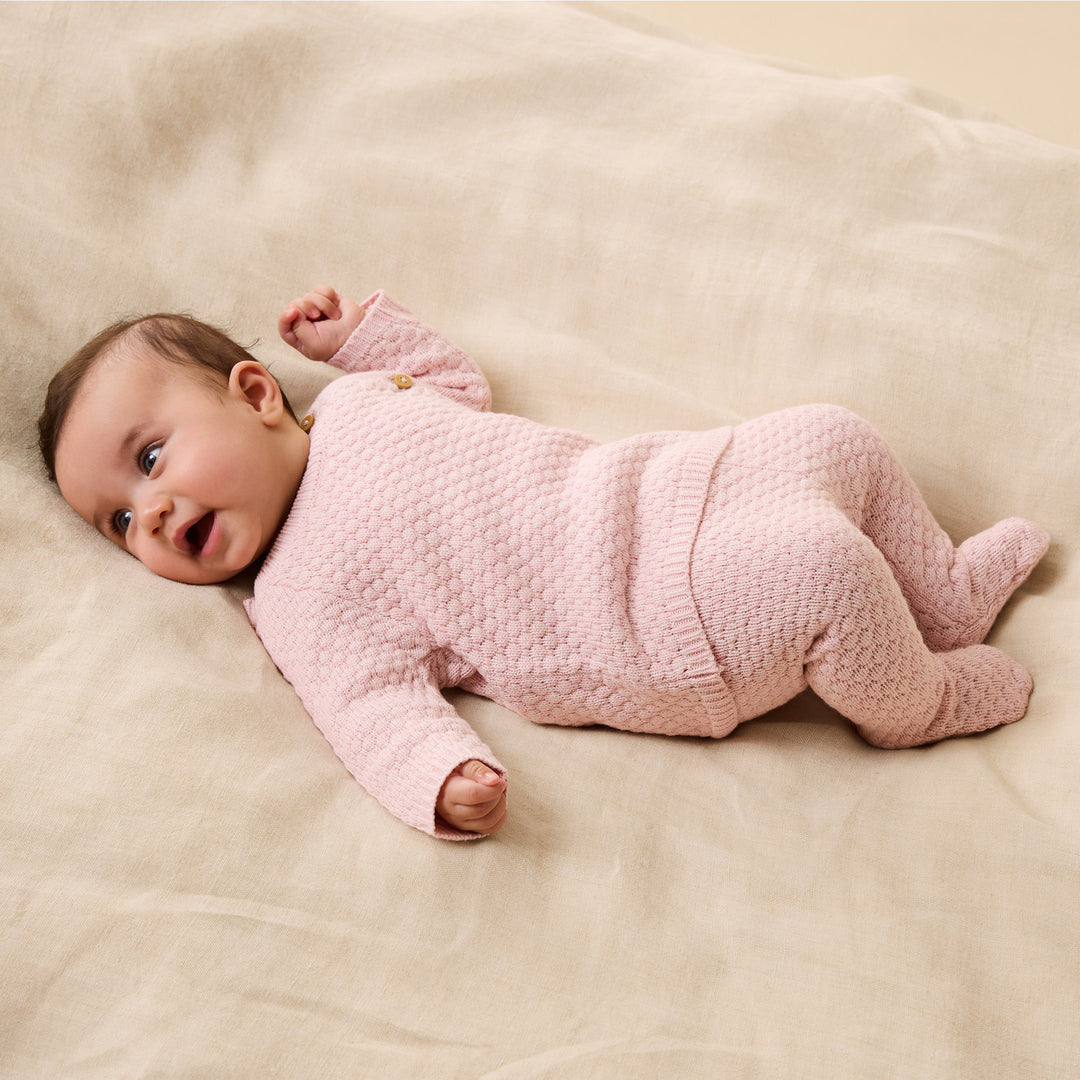 Wilson & Frenchy Organic Knitted Bauble Legging - Marshmellow