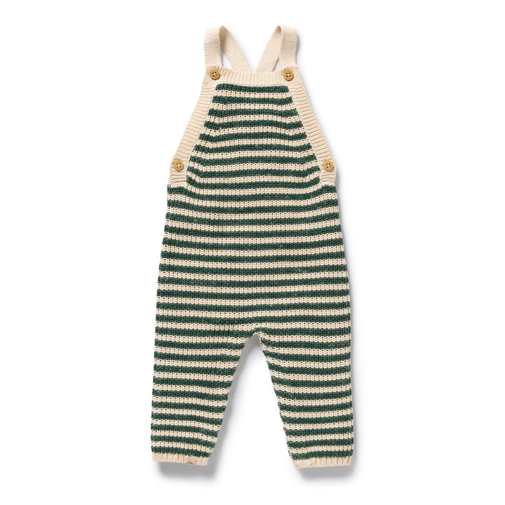 Wilson & Frenchy Organic Knitted Stripe Overall - Clover
