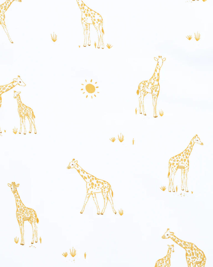Minihaha Short Sleeve Organic Bodysuit - Giraffe