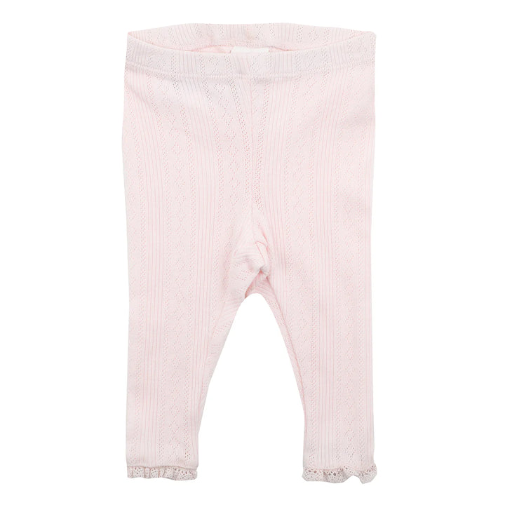 Minihaha Pointelle Organic Leggings - Pink