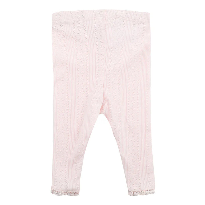Minihaha Pointelle Organic Leggings - Pink