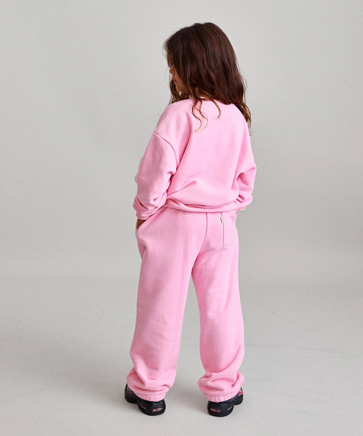 Sonnie Heart Crewneck - Baby Pink