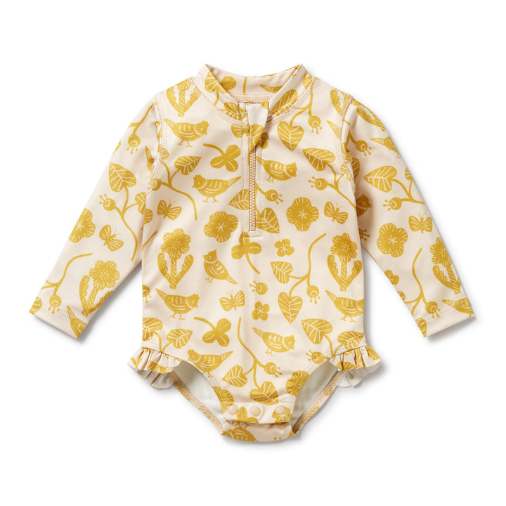 Wilson and Frenchy Long Sleeve Swimsuit - Goldie Floral