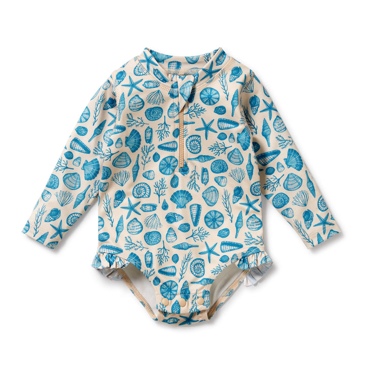 Wilson and Frenchy Long Sleeve Swimsuit - Shells