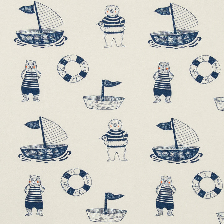 Wilson and Frenchy Organic Cot Sheet - Nautical Bear