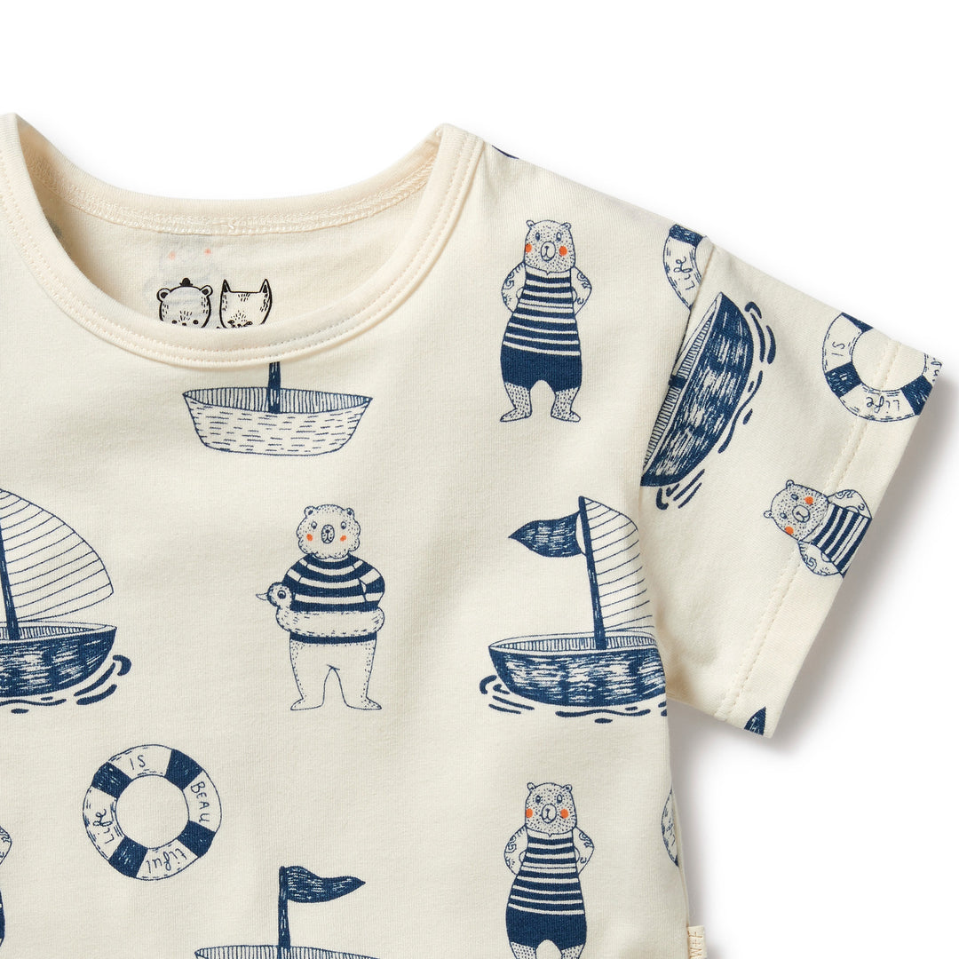 Wilson and Frenchy Organic Tee - Nautical Bear