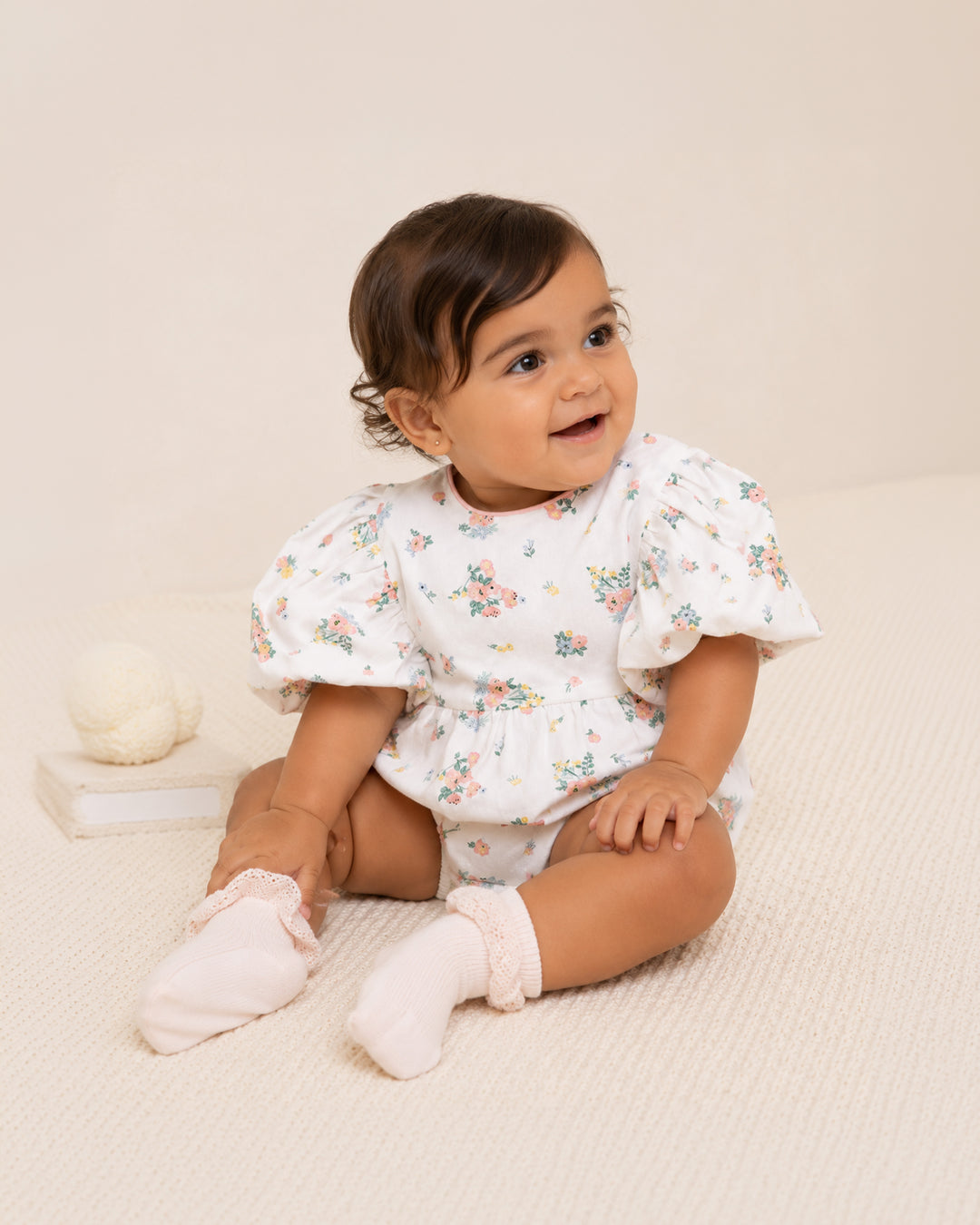 Bébé by Minihaha Pia Puff Sleeve Bodysuit - Pia Print