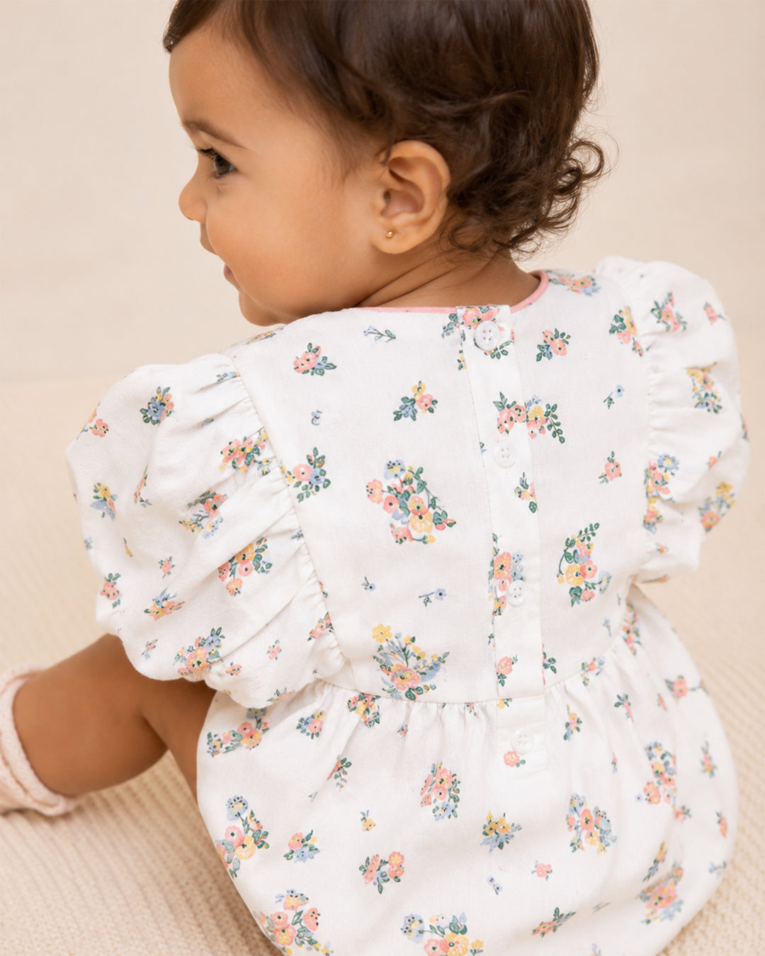 Bébé by Minihaha Pia Puff Sleeve Bodysuit - Pia Print