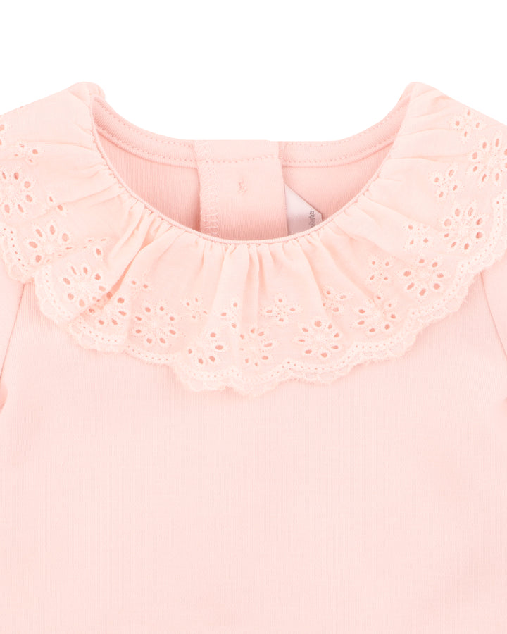 Bébé by Minihaha Pia Lace Collar Bodysuit - Summer Pink