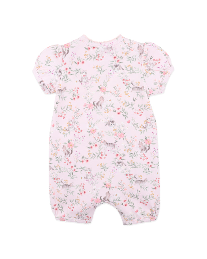 Bébé by Minihaha Willa Organic SS Zip Romper - Willa Print