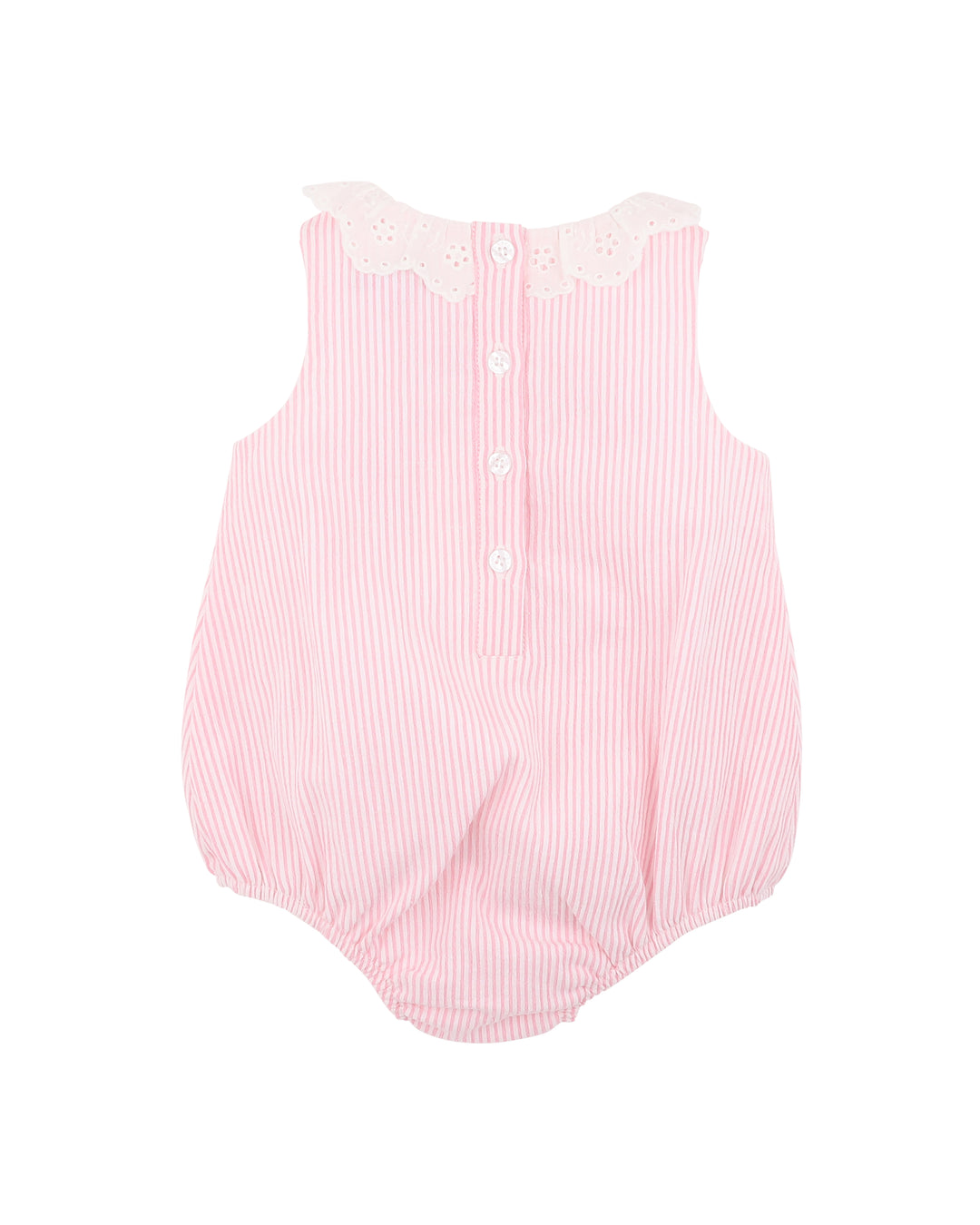 Bébé by Minihaha Willa Stripe Collar Bodysuit - Musk Pink Stripe