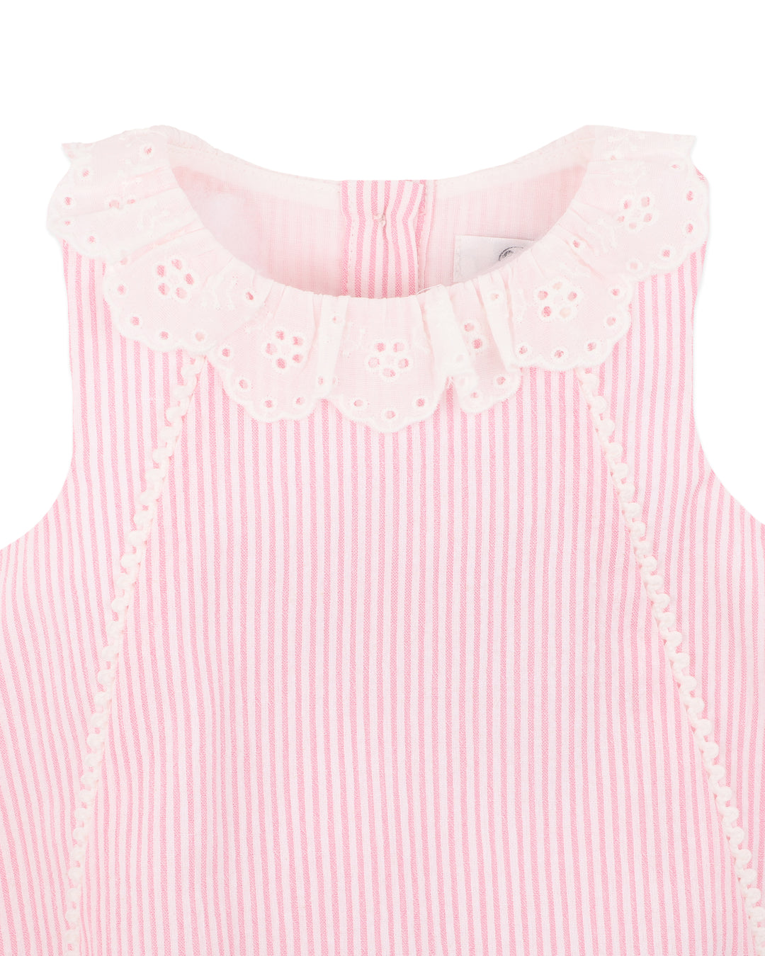 Bébé by Minihaha Willa Stripe Collar Bodysuit - Musk Pink Stripe