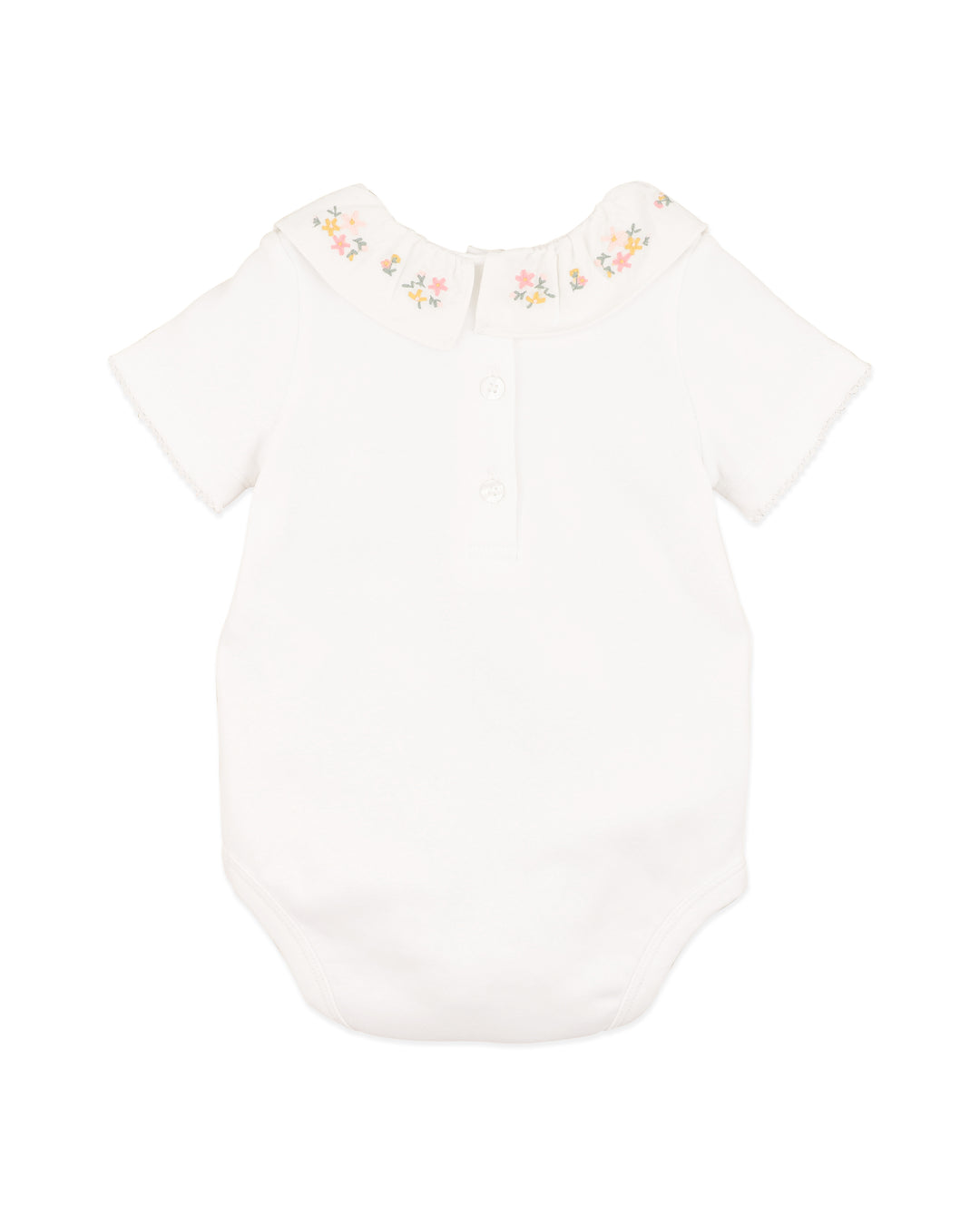 Bébé by Minihaha Willa Embroidered Collar Bodysuit - Cloud