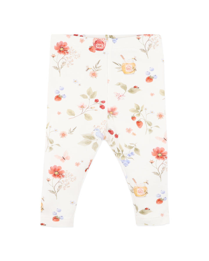 Bébé by Minihaha Organic Leggings - Poppy Print