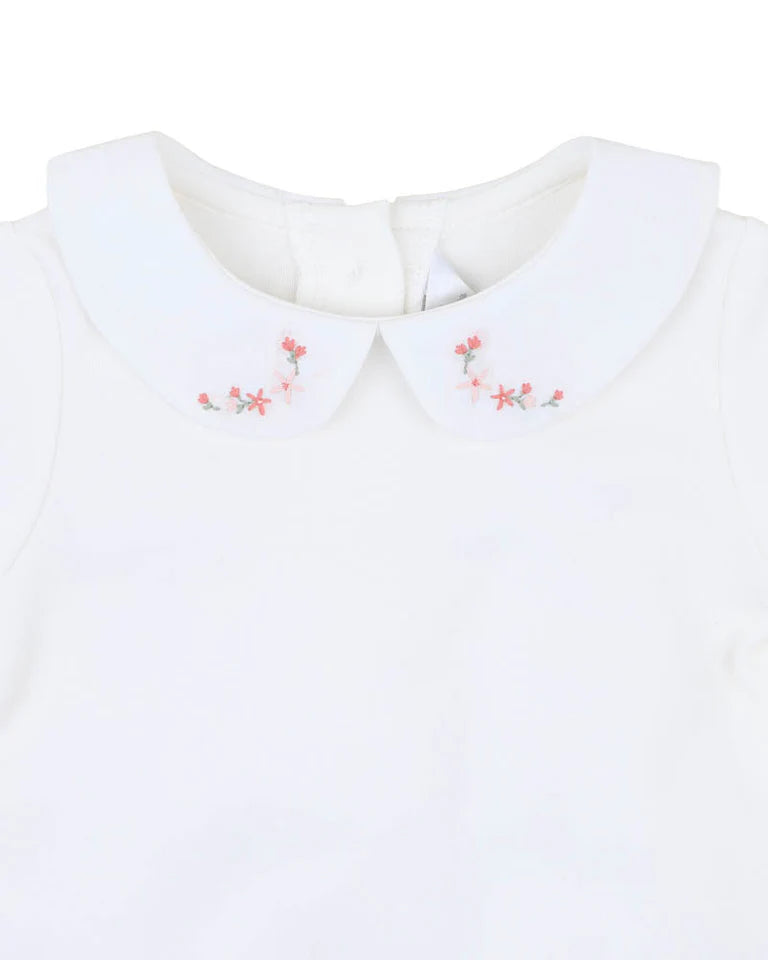 Minihaha Gemma Embroidered Collar Bodysuit - Cloud